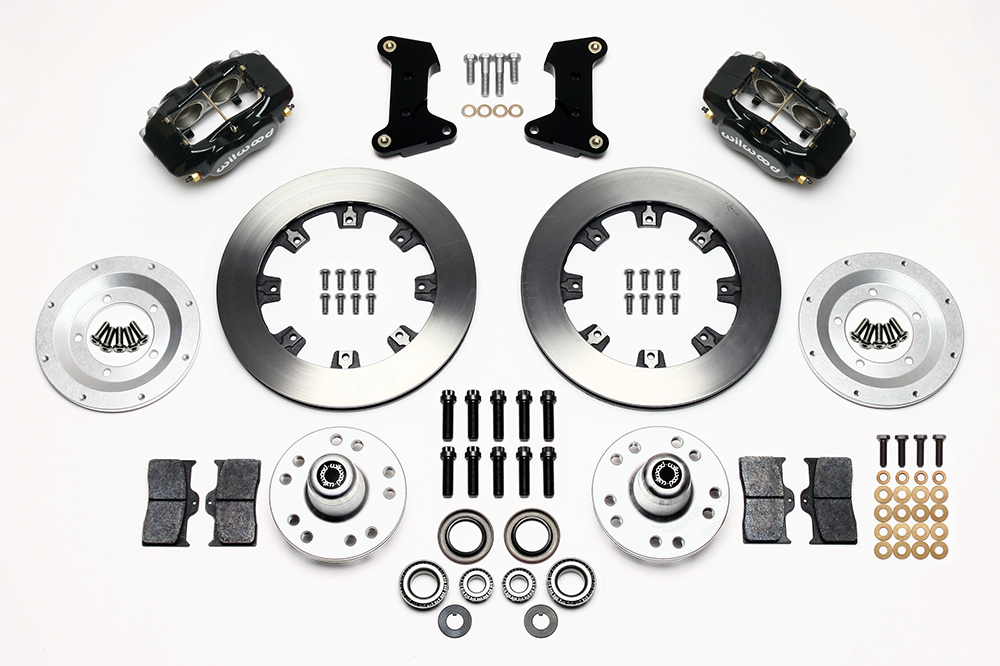 Wilwood Dynalite Big Brake Front Brake Kit (Hub) - Black - Plain Face Rotor - 67-72 Camaro Nova main image 0